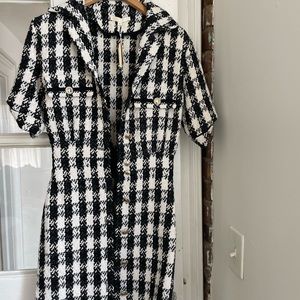 Maje brand new with tags black and white dress